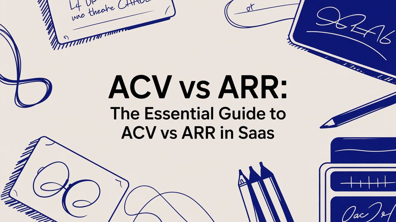 Acv vs arr: The Essential Guide to acv vs arr in SaaS